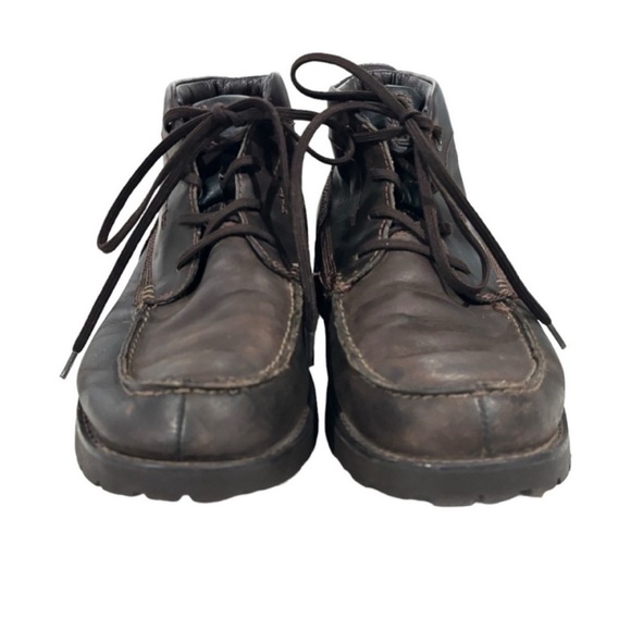 Timberland Men's 54568 Baluster Chukka Boots in Dark Brown Leather Size 9.5 - Picture 5 of 9